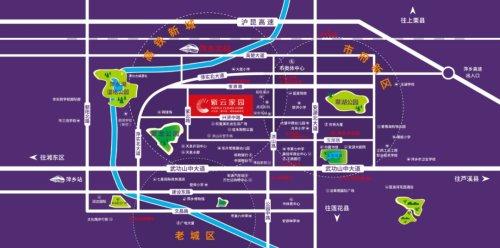 萍乡楼市新房亿航·紫云家园楼盘区位示意图